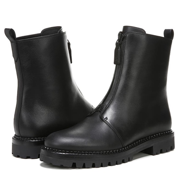 vince cabria front zip boots